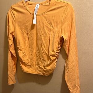 lululemon athletica Bright Orange Long Sleeve Tee